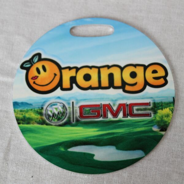 Round Aluminum Golf Bag - Luggage Tag - Low 4 Minimum - Personalization Available Thumbnail