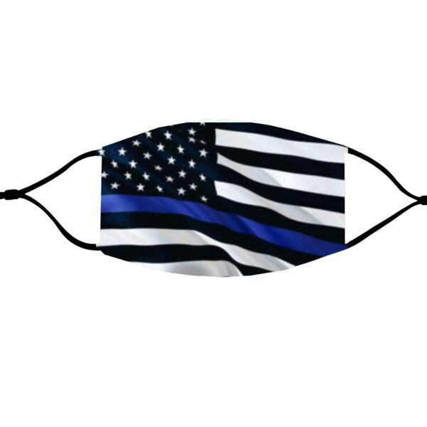 Blue Line Flag - Non-Medical Face Mask Thumbnail