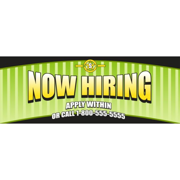 Now Hiring 96x36 Thumbnail