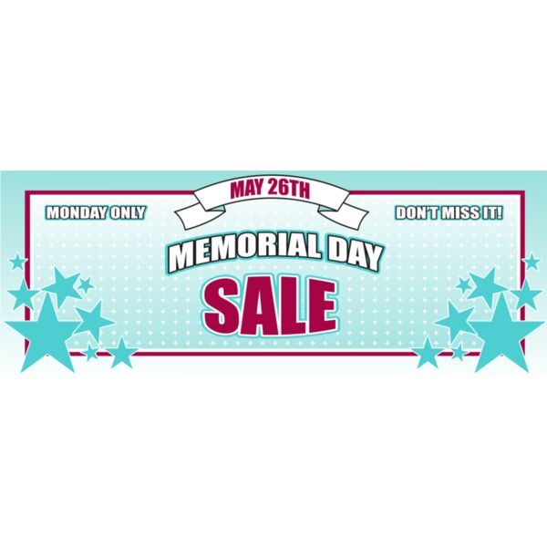 Memorial Day Sale 96x36 Thumbnail