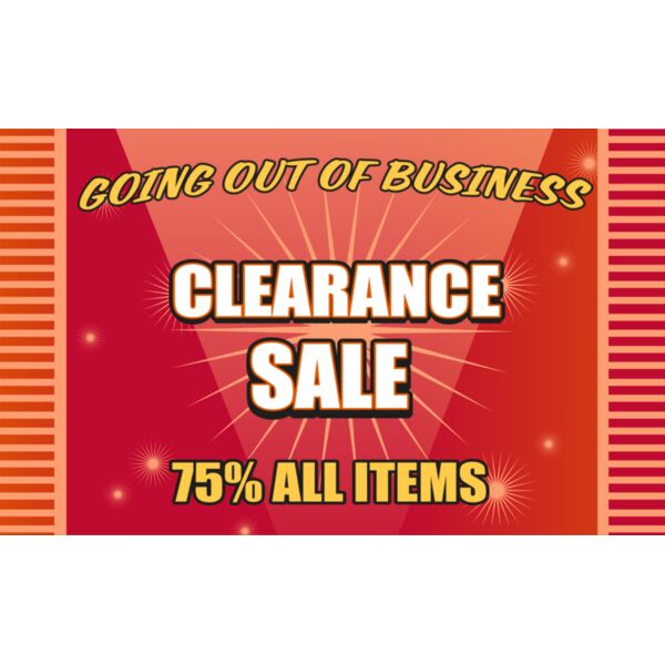 Going Out Of Business 60x36 Thumbnail