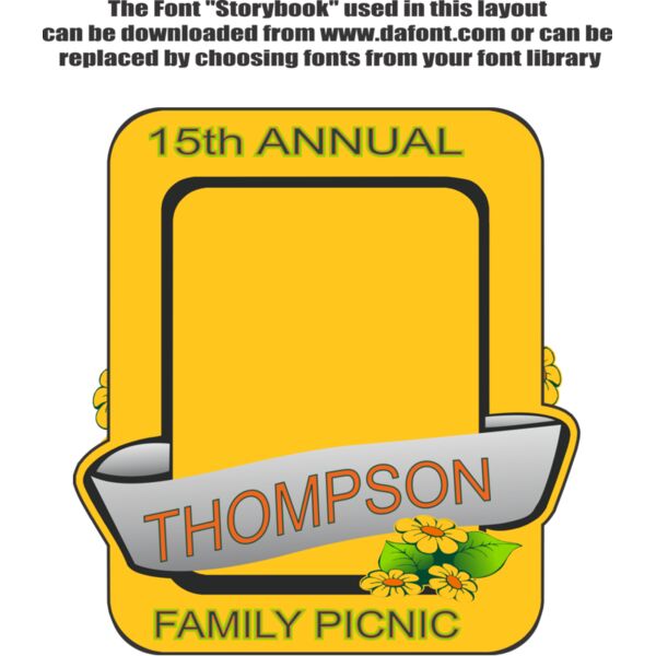 Family Reunion Picnic Table Setting Thumbnail