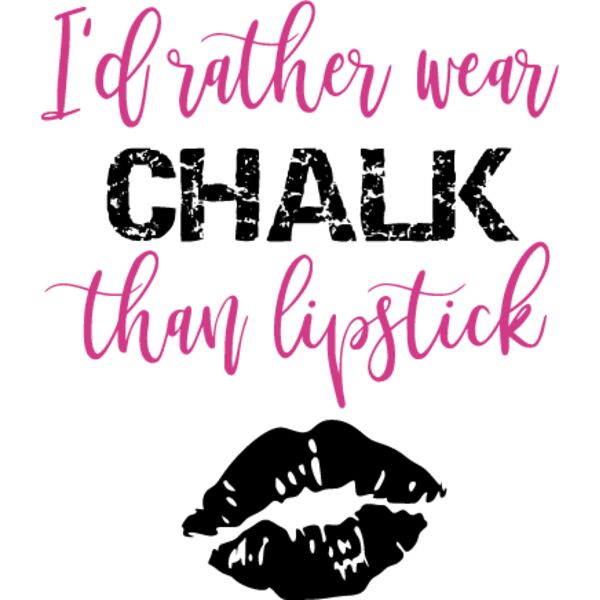 Gymnast I'd Rather Wear Chalk Than Lipstick Design Thumbnail