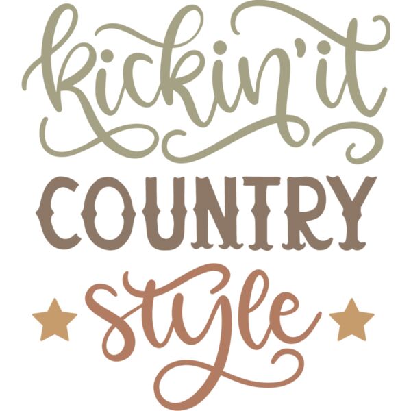 Kickin It Country Style Design Thumbnail